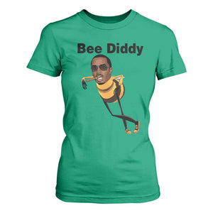 Bee Diddy T Shirt For Women Dark Humor Internet Meme Brainrot Gen Z TS10 Irish Green Print Your Wear