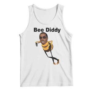 Bee Diddy Tank Top Dark Humor Internet Meme Brainrot Gen Z TS10 White Print Your Wear