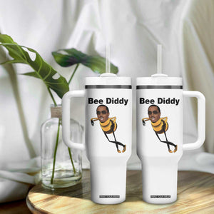 Bee Diddy Tumbler With Handle Dark Humor Internet Meme Brainrot Gen Z TS10 Print Your Wear