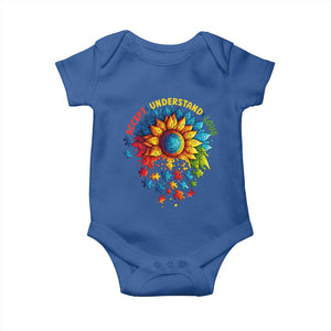 Autism Acceptance Sunflower Puzzle Baby Onesie Accept Understand Love ASD TS10 Royal Blue Print Your Wear