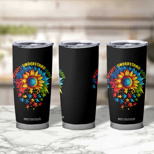Autism Acceptance Sunflower Puzzle Tumbler Cup Accept Understand Love ASD TS10 Print Your Wear
