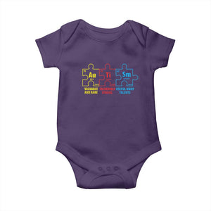Autism Awareness Baby Onesie Elements Periodic Table ASD TS10 Purple Print Your Wear