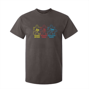 Autism Awareness T Shirt For Kid Elements Periodic Table ASD TS10 Dark Chocolate Print Your Wear