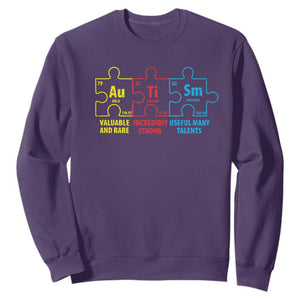 Autism Awareness Sweatshirt Elements Periodic Table ASD TS10 Purple Print Your Wear