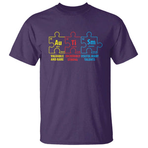 Autism Awareness T Shirt Elements Periodic Table ASD TS10 Purple Print Your Wear