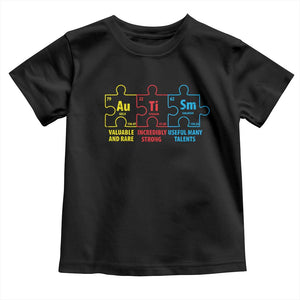 Autism Awareness Toddler T Shirt Elements Periodic Table ASD TS10 Black Print Your Wear