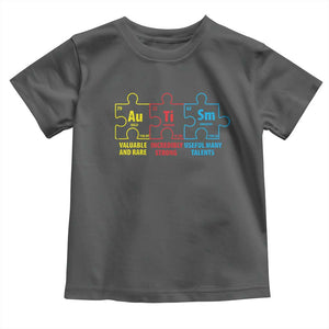 Autism Awareness Toddler T Shirt Elements Periodic Table ASD TS10 Dark Heather Print Your Wear