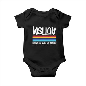 Autism Awareness Baby Onesie Seeing the World Differently ASD Month Support TS10 Black Print Your Wear