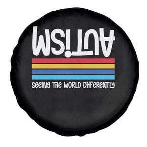 Autism Awareness Spare Tire Cover Seeing the World Differently ASD Month Support TS10 Print Your Wear