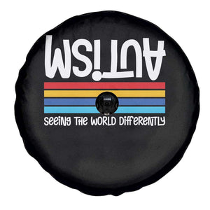 Autism Awareness Spare Tire Cover Seeing the World Differently ASD Month Support TS10 Print Your Wear