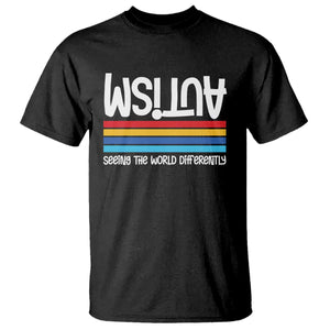 Autism Awareness T Shirt Seeing the World Differently ASD Month Support TS10 Black Print Your Wear