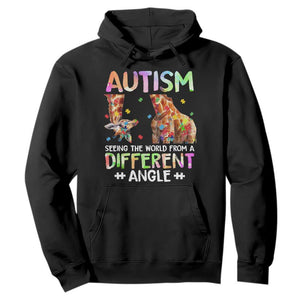 Autism Awareness Giraffe Hoodie Seeing The World Differently ASD TS10 Black Print Your Wear