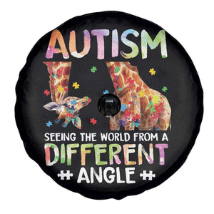 Autism Awareness Giraffe Spare Tire Cover Seeing The World Differently ASD TS10 Print Your Wear