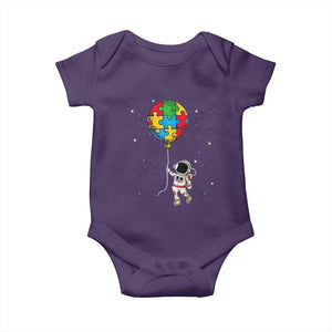 Autism Awareness Astronaut Baby Onesie Puzzle Pieces Balloon Space Autistic TS10 Purple Print Your Wear