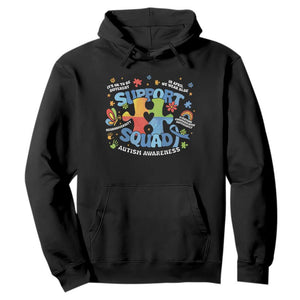 Autism Awareness Support Squad Hoodie TS10 Black Print Your Wear