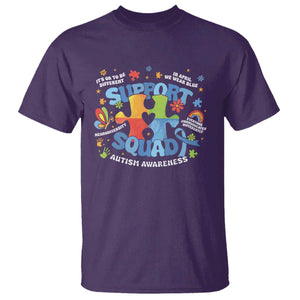 Autism Awareness Support Squad T Shirt TS10 Purple Print Your Wear