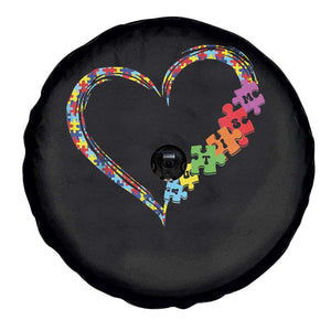 Autism Awareness Love Heart Puzzle Piece Spare Tire Cover TS10 Print Your Wear