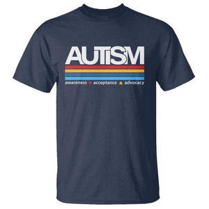 Retro Autism Awareness Acceptance T Shirt TS10 Navy Print Your Wear