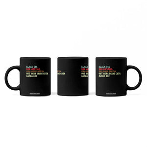 Melanin Poppin Black Girl Pride Coffee Mug Funny Juneteenth Saying Afro Black Women Queen TS10 Print Your Wear