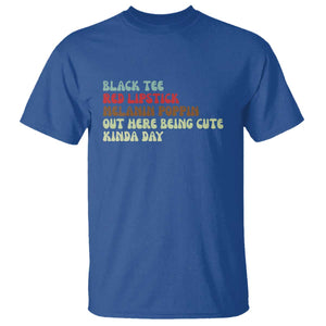 Melanin Poppin Black Girl Pride T Shirt Funny Juneteenth Saying Afro Black Women Queen TS10 Royal Blue Print Your Wear