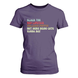 Melanin Poppin Black Girl Pride T Shirt For Women Funny Juneteenth Saying Afro Black Women Queen TS10 Purple Print Your Wear