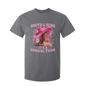 Boots and Bling Its A Cowgirl Thing Western Cowgirl T Shirt For Kid TS10 Charcoal Print Your Wear