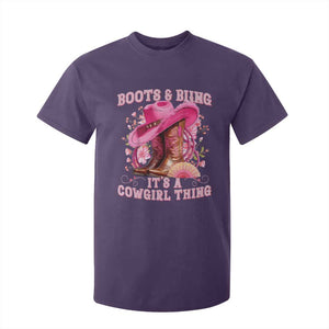 Boots and Bling Its A Cowgirl Thing Western Cowgirl T Shirt For Kid TS10 Purple Print Your Wear