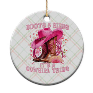 Boots and Bling Its A Cowgirl Thing Western Cowgirl Ceramic Ornament TS10 1pc Christmas Plaid Print Your Wear