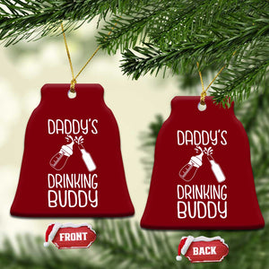 Daddy's Drinking Buddy Ceramic Ornament Funny Baby Shower Infants Outfit Newborn Gift TS10 Print Your Wear