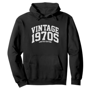 Vintage 1970s Limited Edition Hoodie Vintage Varsity Funny Cool 1970 Theme TS10 Black Print Your Wear