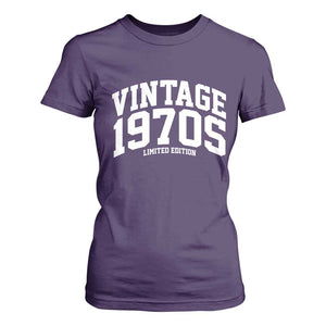 Vintage 1970s Limited Edition T Shirt For Women Vintage Varsity Funny Cool 1970 Theme TS10 Purple Print Your Wear