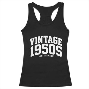 Vintage 1950s Limited Edition Racerback Tank Top Vintage Varsity Funny Cool 1950 Theme TS10 Black Print Your Wear