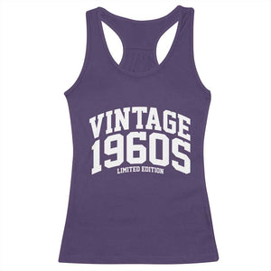 Vintage 1960s Limited Edition Racerback Tank Top Vintage Varsity Funny Cool 1960 Theme TS10 Purple Print Your Wear