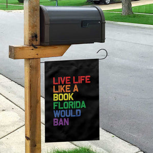 Retro Live Like Book In Florida LGBTQ Subtle Pride Garden Flag Rainbow LGBTQIA Pride TS10 Print Your Wear