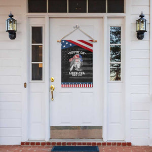 Funny 4th Of July Garden Flag Sippin On Liber Tea Liberty Ben Franklin 1776 USA Flag TS10 Print Your Wear