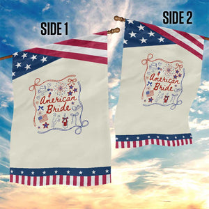 American Bride Bachelorette Party Garden Flag Coquette Bow 4th Of July TS10 Print Your Wear