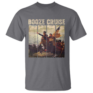 Funny 4th of July T Shirt Political Party Booze Cruise Founding Father TS10 Charcoal Print Your Wear