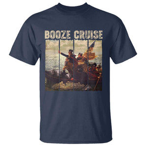 Funny 4th of July T Shirt Political Party Booze Cruise Founding Father TS10 Navy Print Your Wear