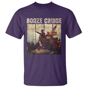 Funny 4th of July T Shirt Political Party Booze Cruise Founding Father TS10 Purple Print Your Wear