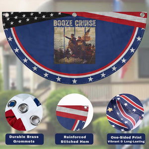 Funny 4th of July Patriotic Fan Flag Political Party Booze Cruise Founding Father