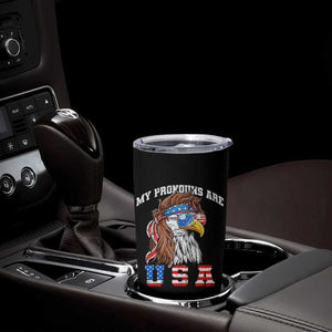 Funny 4th of July Tumbler Cup My Pronouns Are USA Eagle American TS10 Print Your Wear
