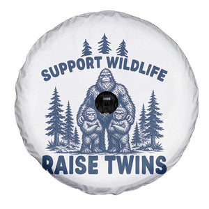 Support Wildlife Raise Twins Spare Tire Cover Twin Dad Mom Parent Bigfoot Family TS10 Print Your Wear