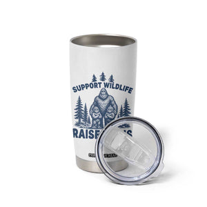 Support Wildlife Raise Twins Tumbler Cup Twin Dad Mom Parent Bigfoot Family TS10 Print Your Wear