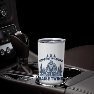 Support Wildlife Raise Twins Tumbler Cup Twin Dad Mom Parent Bigfoot Family TS10 Print Your Wear