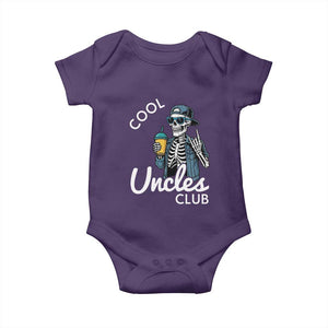 Cool Uncles Club Baby Onesie Funny Uncle Skeleton TS10 Purple Print Your Wear