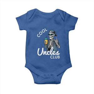Cool Uncles Club Baby Onesie Funny Uncle Skeleton TS10 Royal Blue Print Your Wear