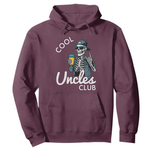 Cool Uncles Club Hoodie Funny Uncle Skeleton
