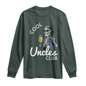 Cool Uncles Club Long Sleeve Shirt Funny Uncle Skeleton