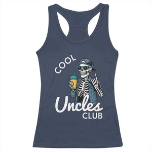Cool Uncles Club Racerback Tank Top Funny Uncle Skeleton