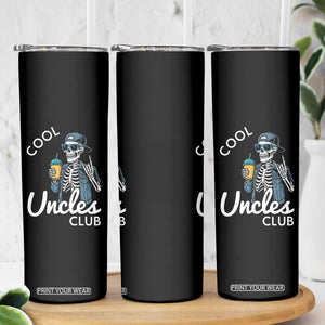 Cool Uncles Club Skinny Tumbler Funny Uncle Skeleton